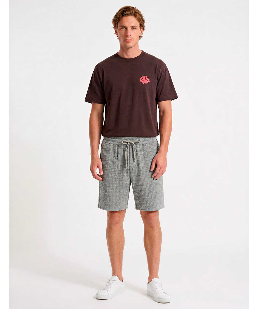 ピグメントダイ ロゴプリントTシャツ