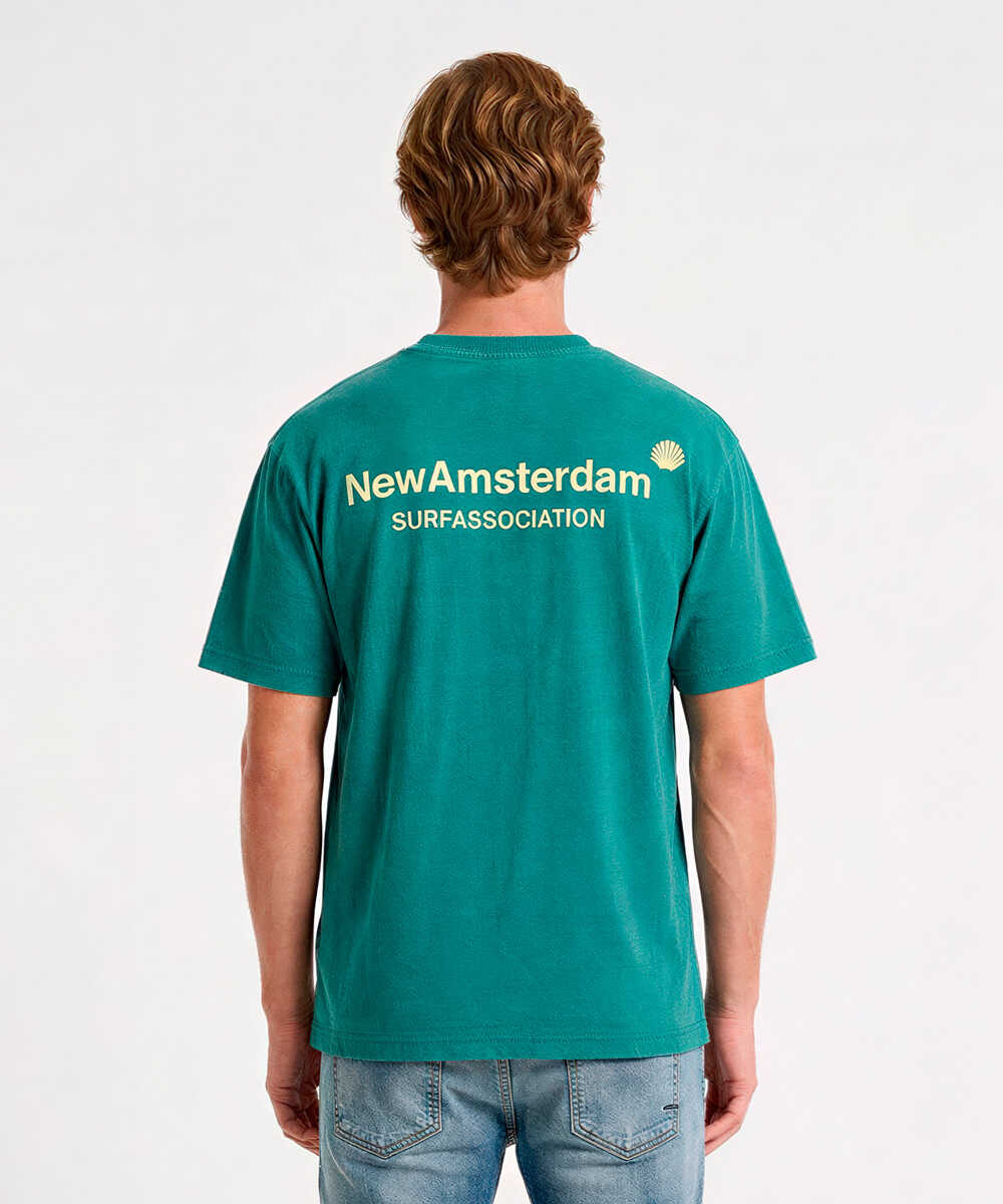 ピグメントダイ ロゴプリントTシャツ