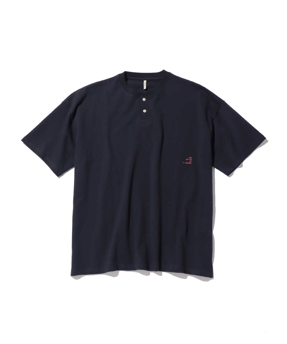 8オンス ヘビーウェイト オーバーサイズ ヘンリーネックTシャツ