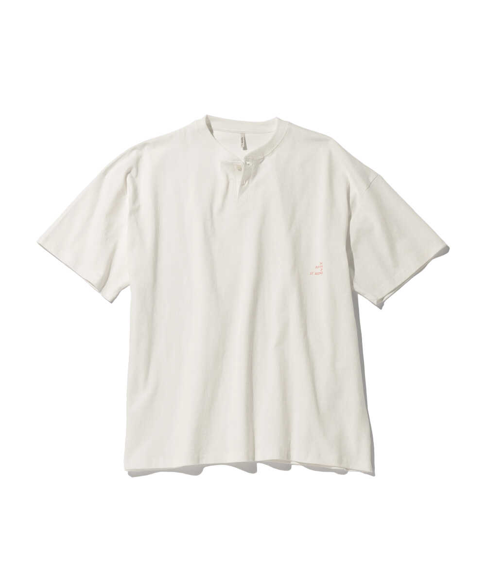 8オンス ヘビーウェイト オーバーサイズ ヘンリーネックTシャツ