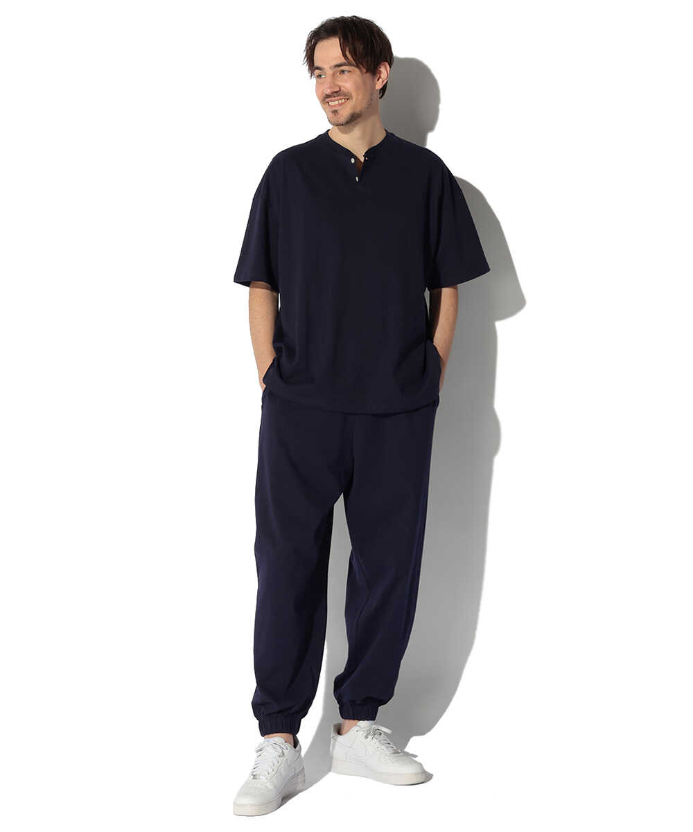 8オンス ヘビーウェイト オーバーサイズ ヘンリーネックTシャツ