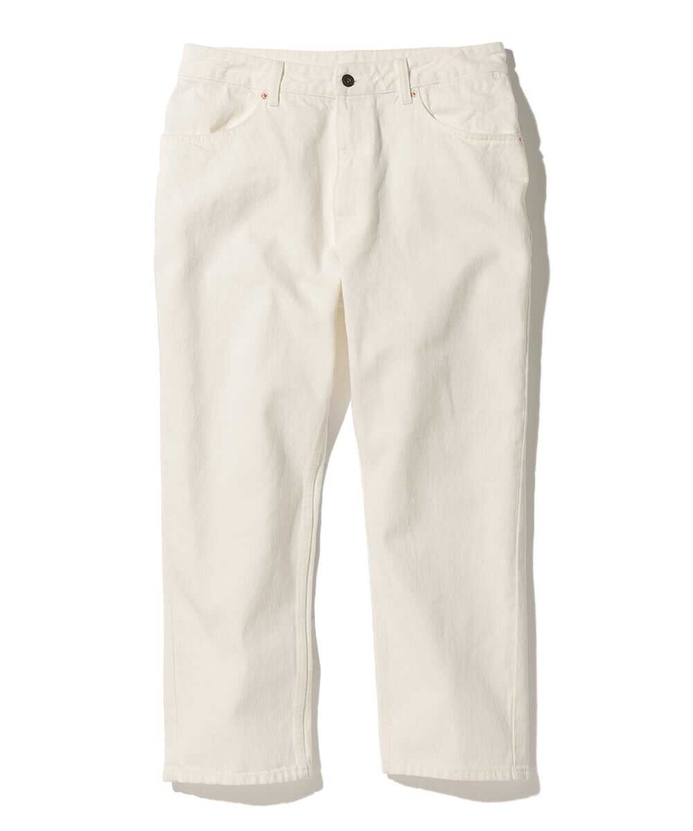 5ポケット ホワイト コーンデニムパンツ