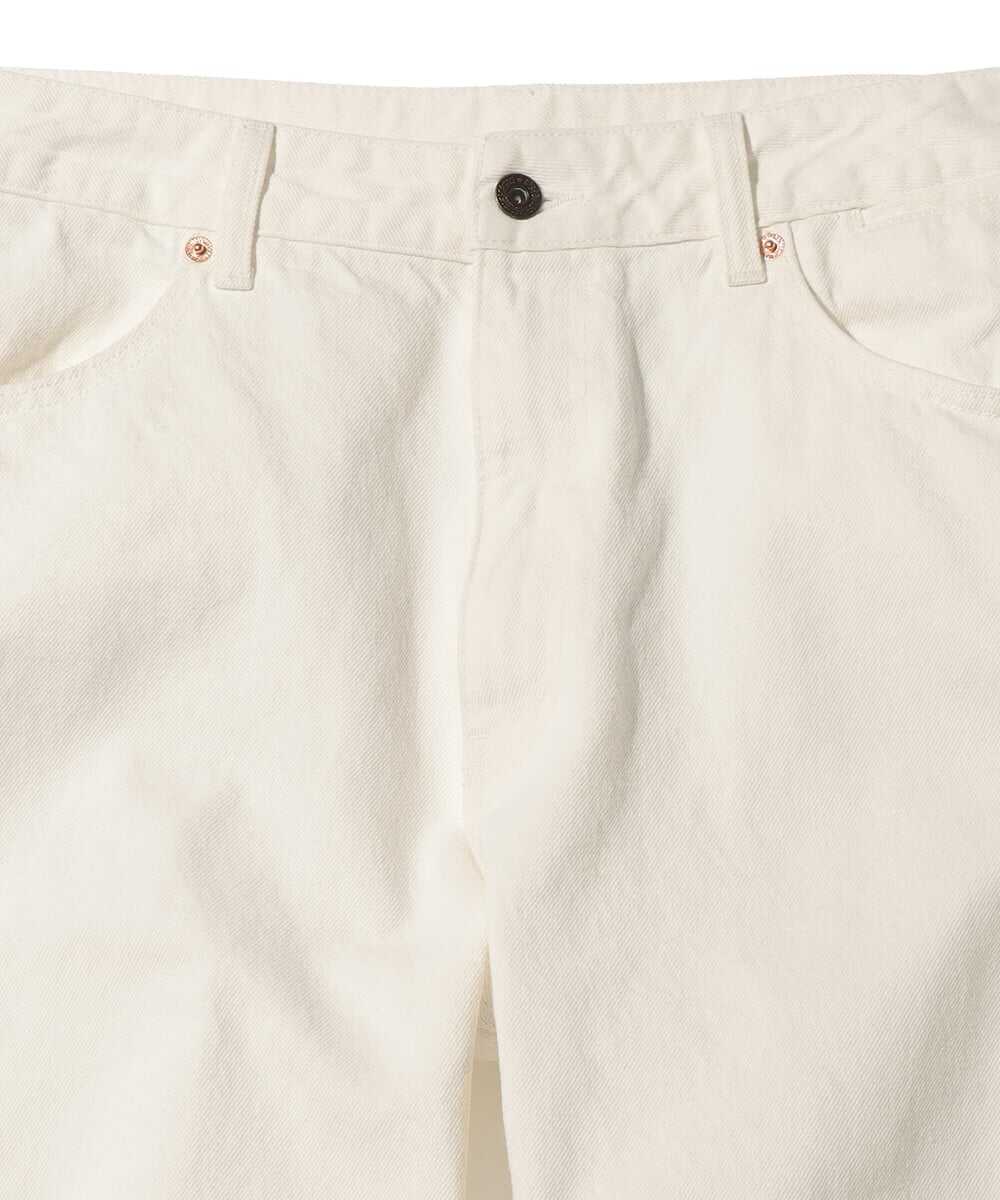 5ポケット ホワイト コーンデニムパンツ
