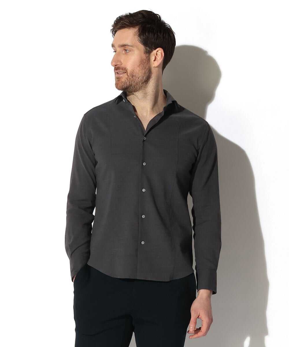 リネン ストレッチシャツ