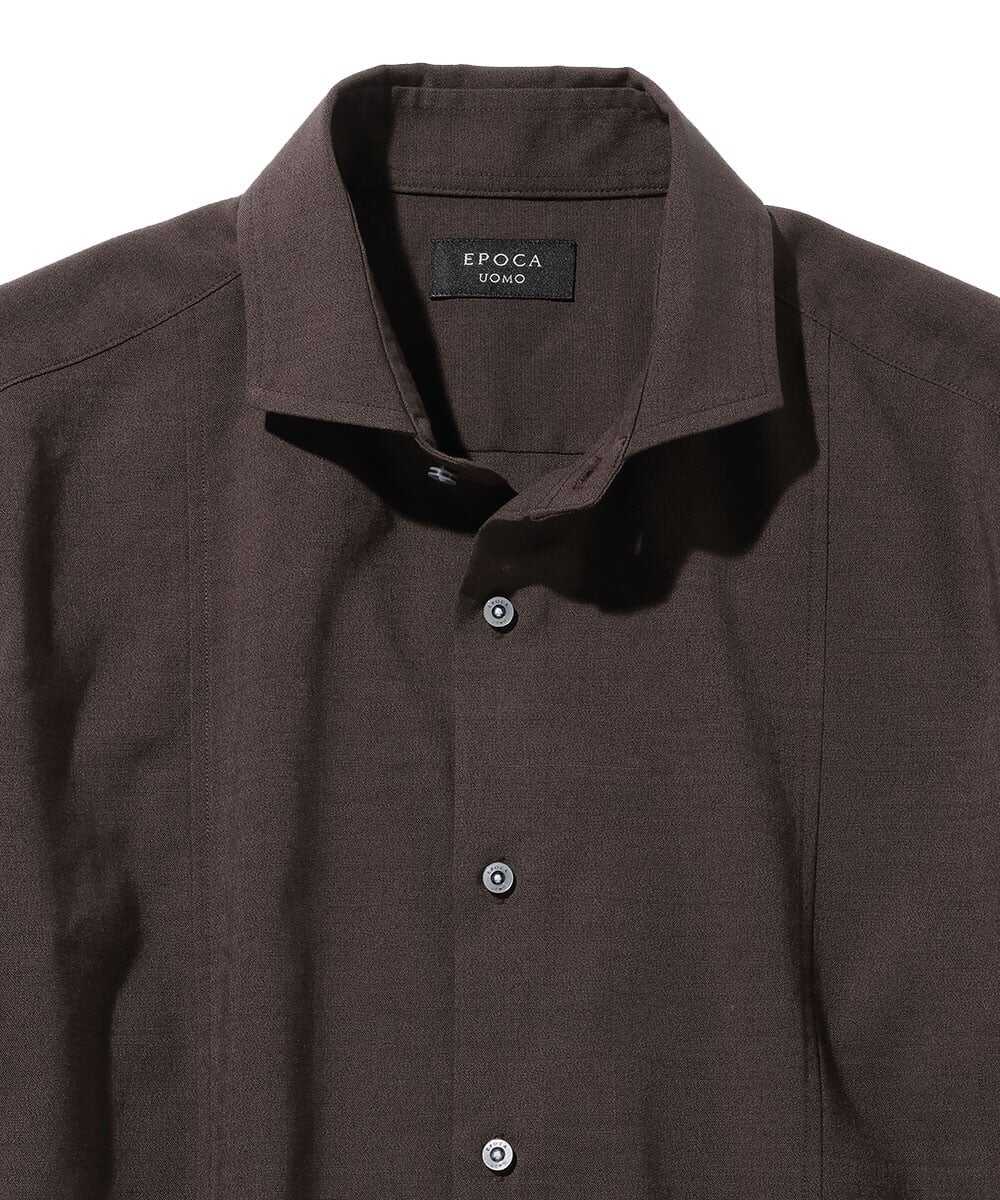 リネン ストレッチシャツ