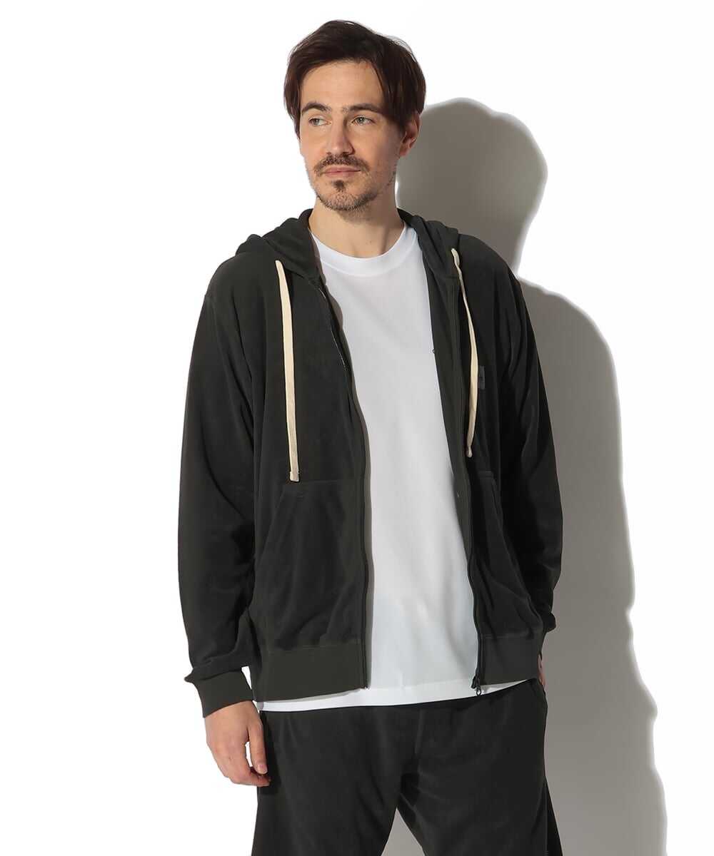 パイル地 プルオーバーパーカ