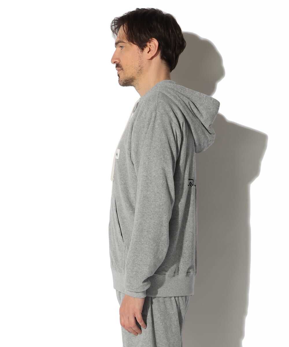 パイル地 プルオーバーパーカ