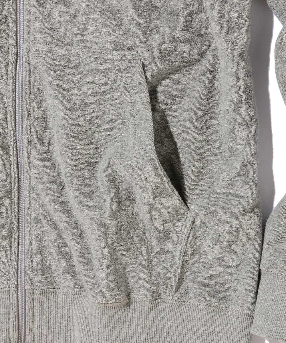 パイル地 プルオーバーパーカ