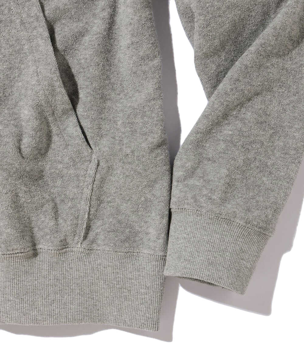 パイル地 プルオーバーパーカ