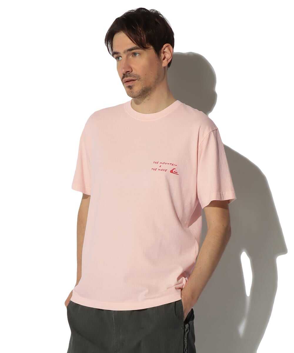 ハンド ドローイング バックプリントTシャツ