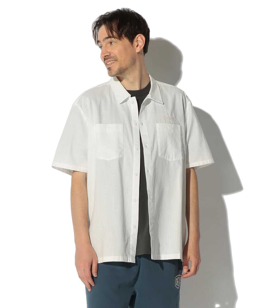 フォアコート シャンブレー 半袖シャツ