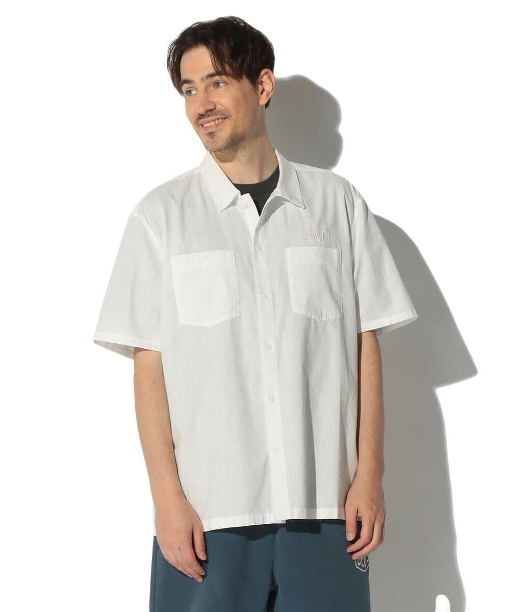 フォアコート シャンブレー 半袖シャツ