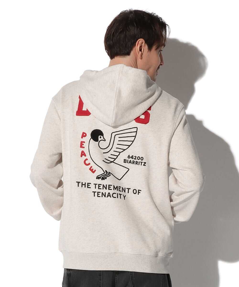 バックプリント ジップパーカ