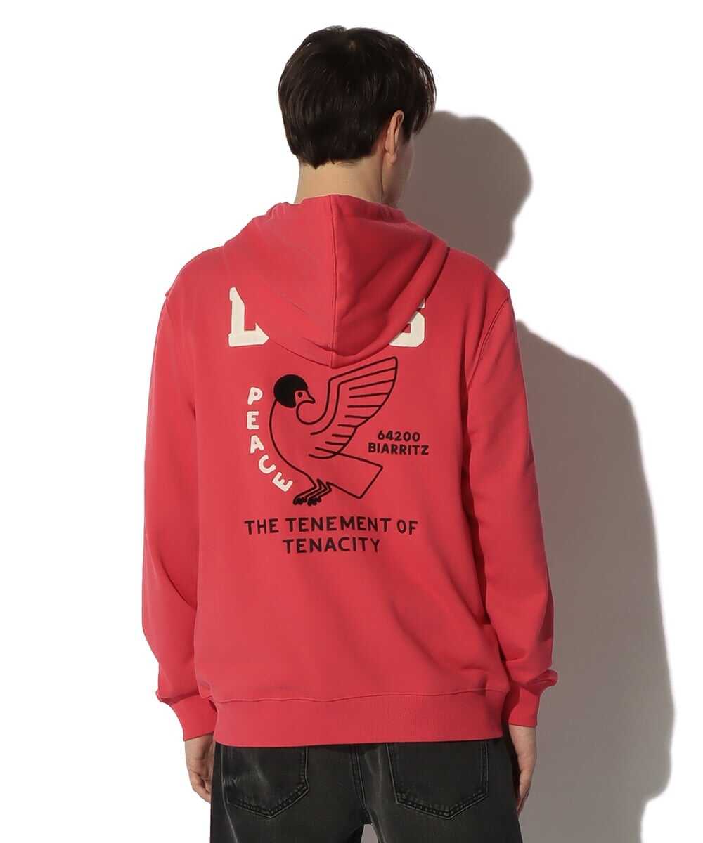 バックプリント ジップパーカ