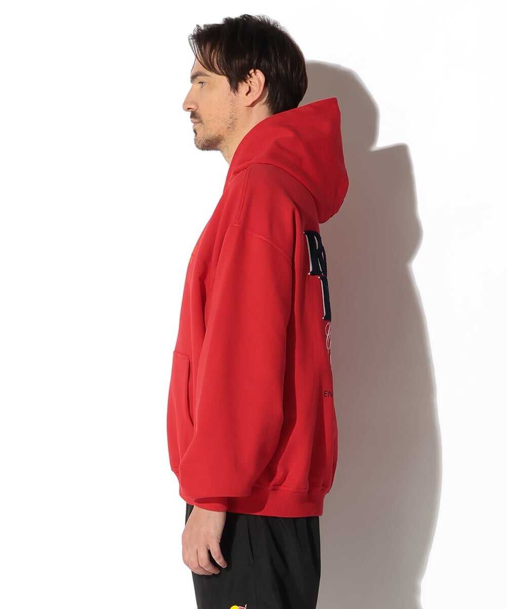 バックプリント プルオーバーパーカ