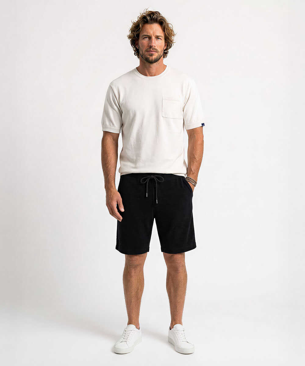 限定 クルーネック 半袖ニットTシャツ