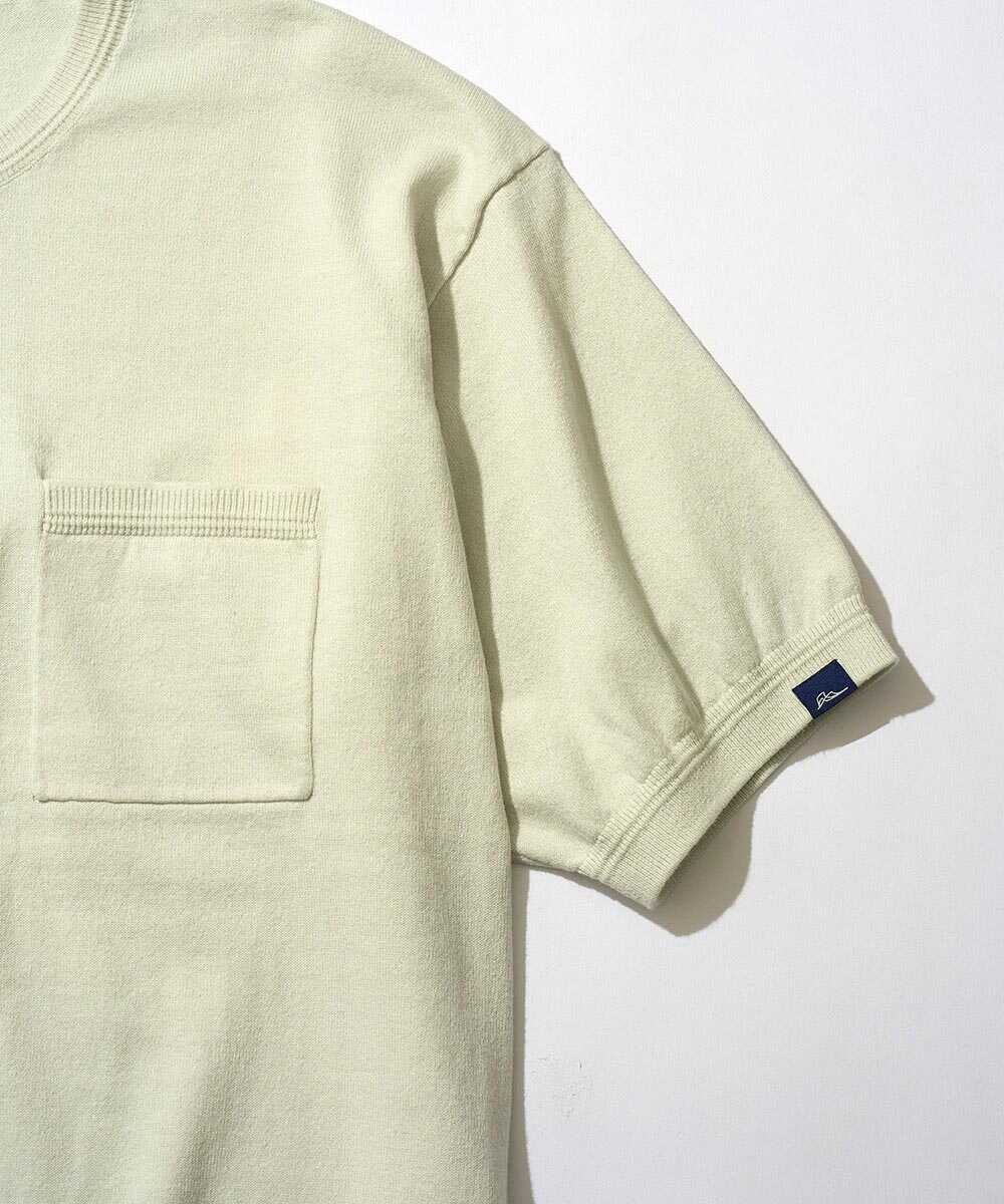 限定 クルーネック 半袖ニットTシャツ