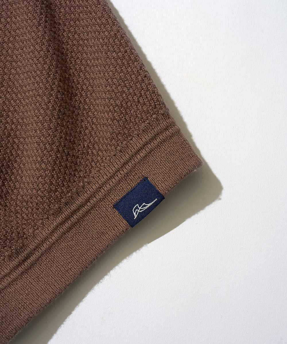 限定 ヘンリーネック ニットTシャツ