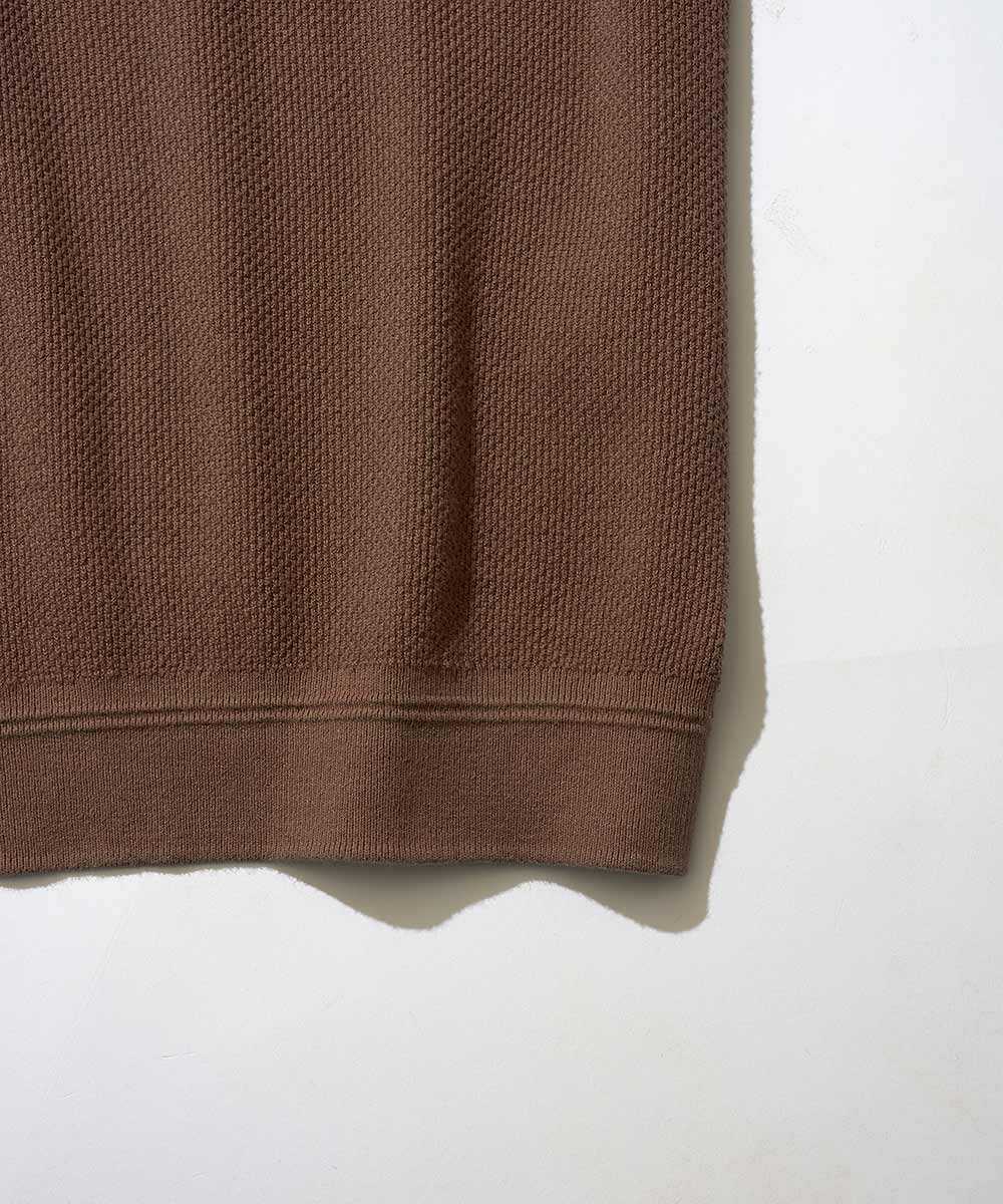 限定 ヘンリーネック ニットTシャツ