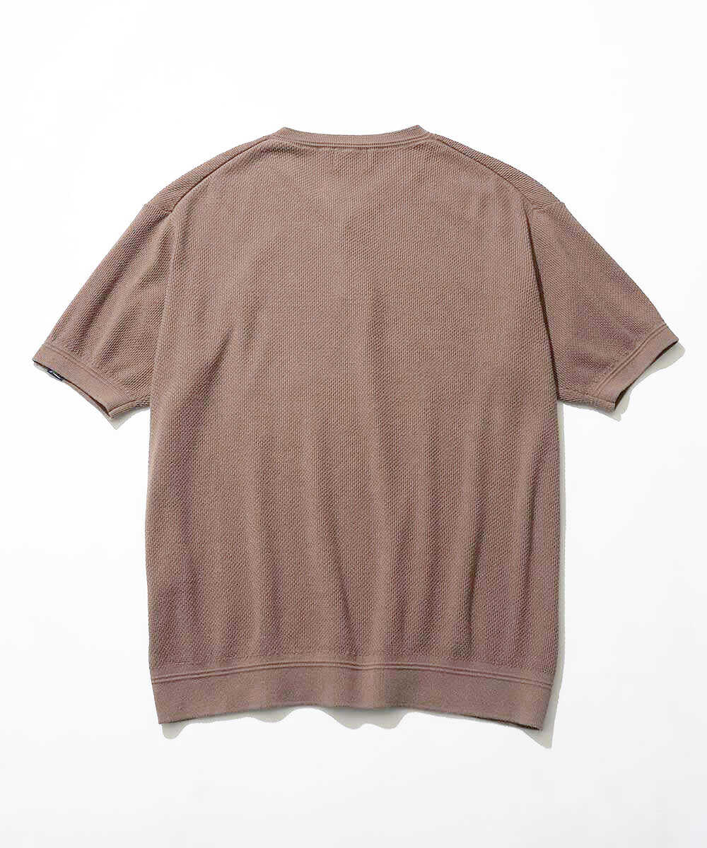 限定 ヘンリーネック ニットTシャツ