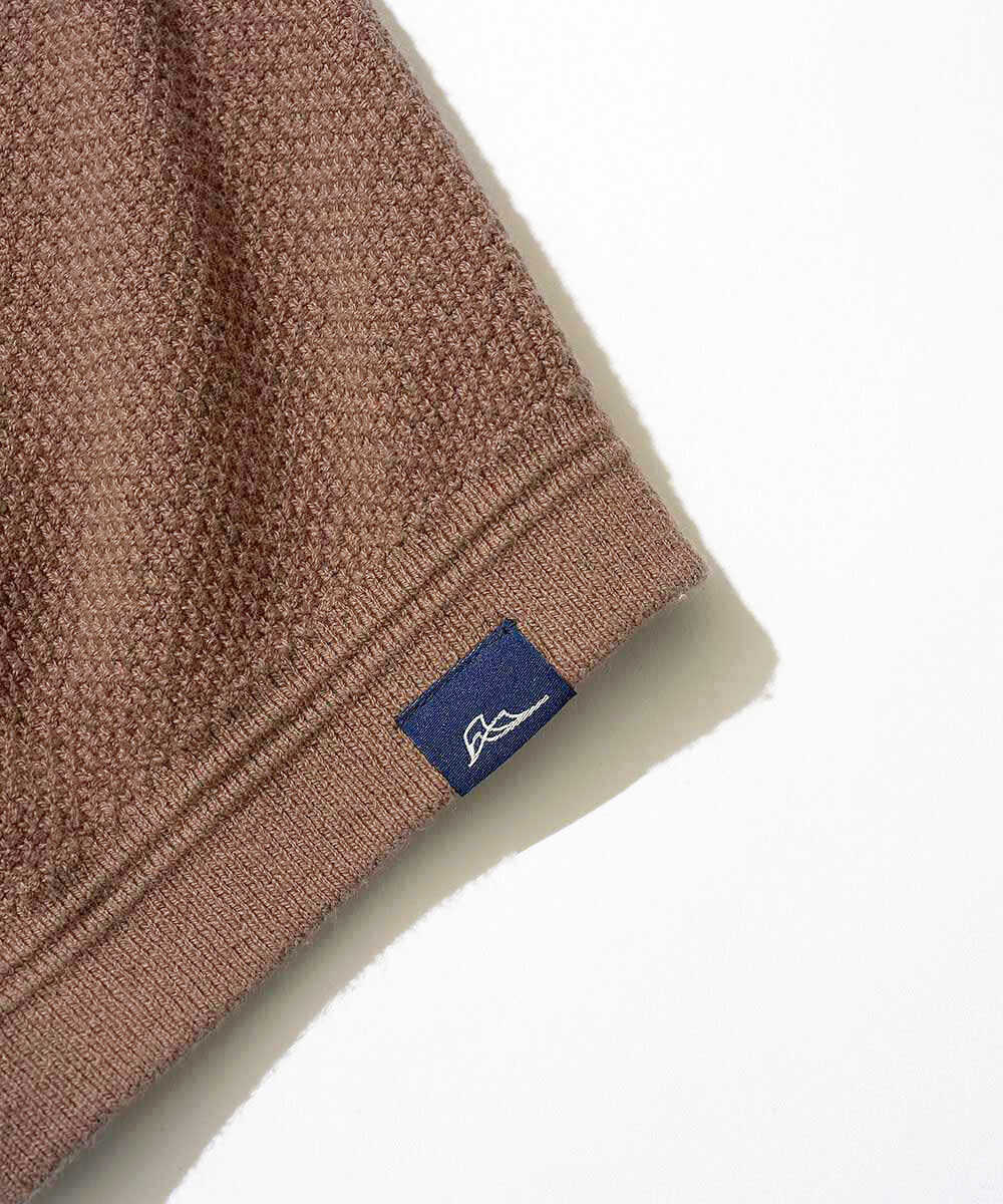 限定 ヘンリーネック ニットTシャツ