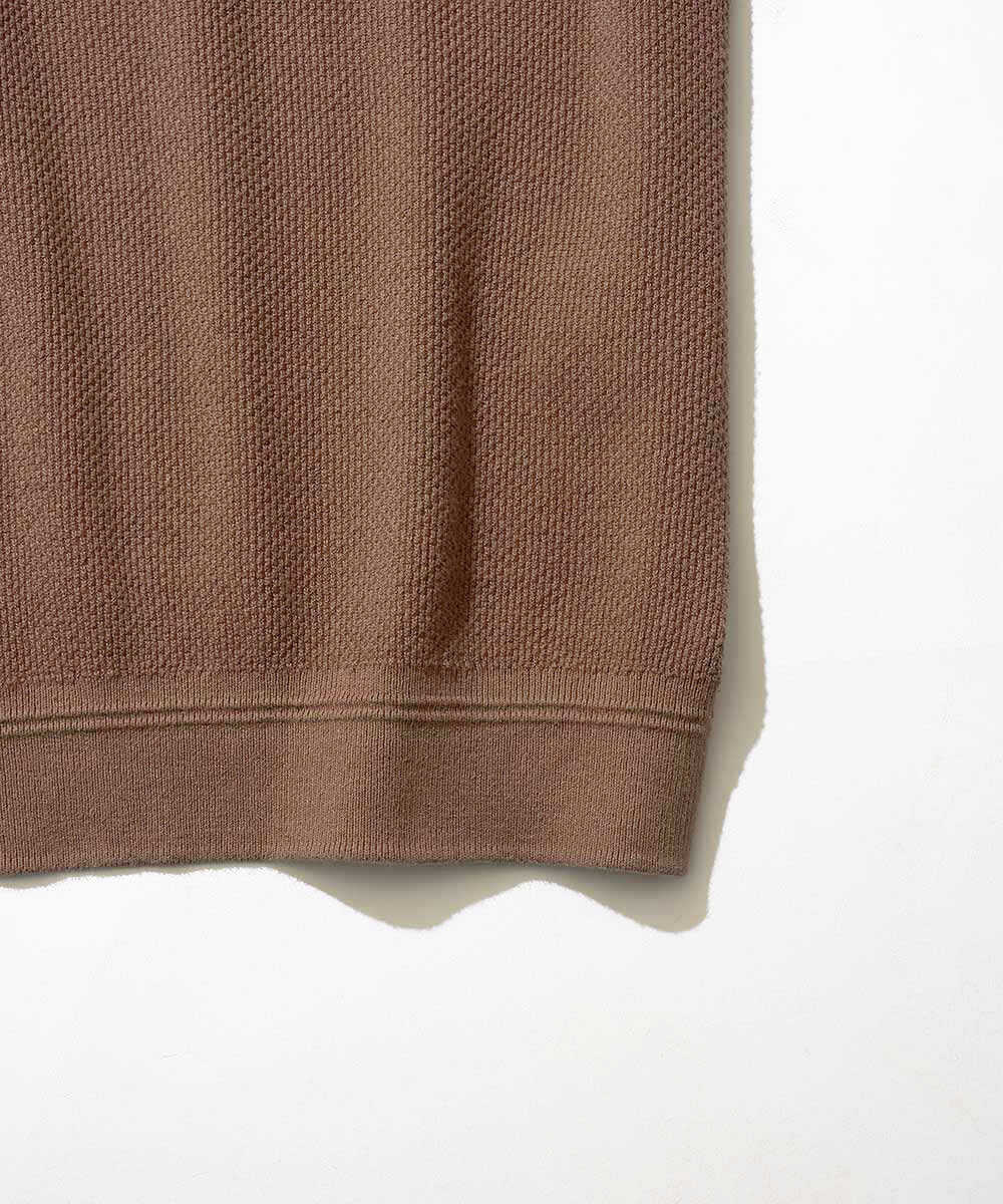 限定 ヘンリーネック ニットTシャツ