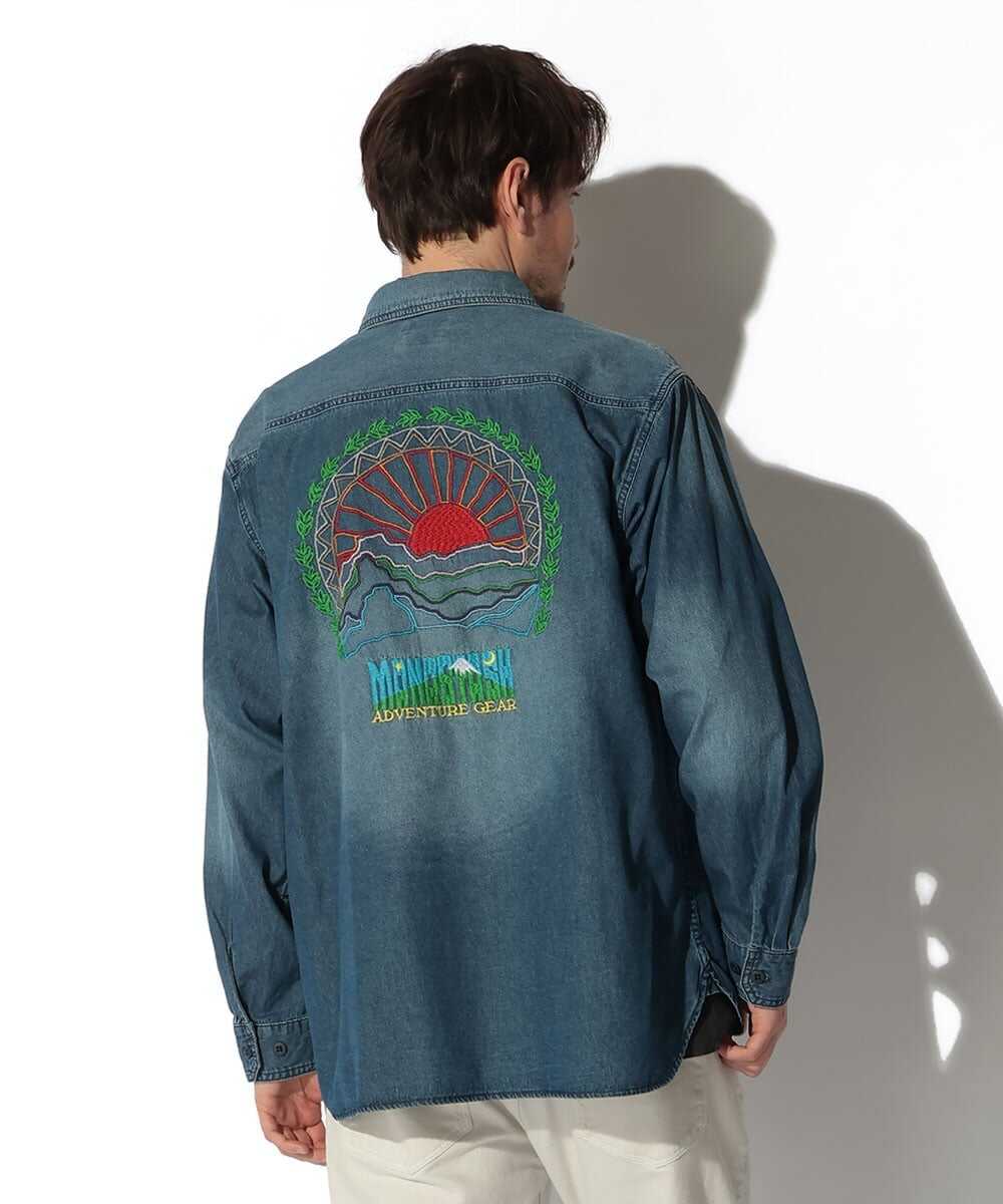 エンブロイダリー デニムシャツ