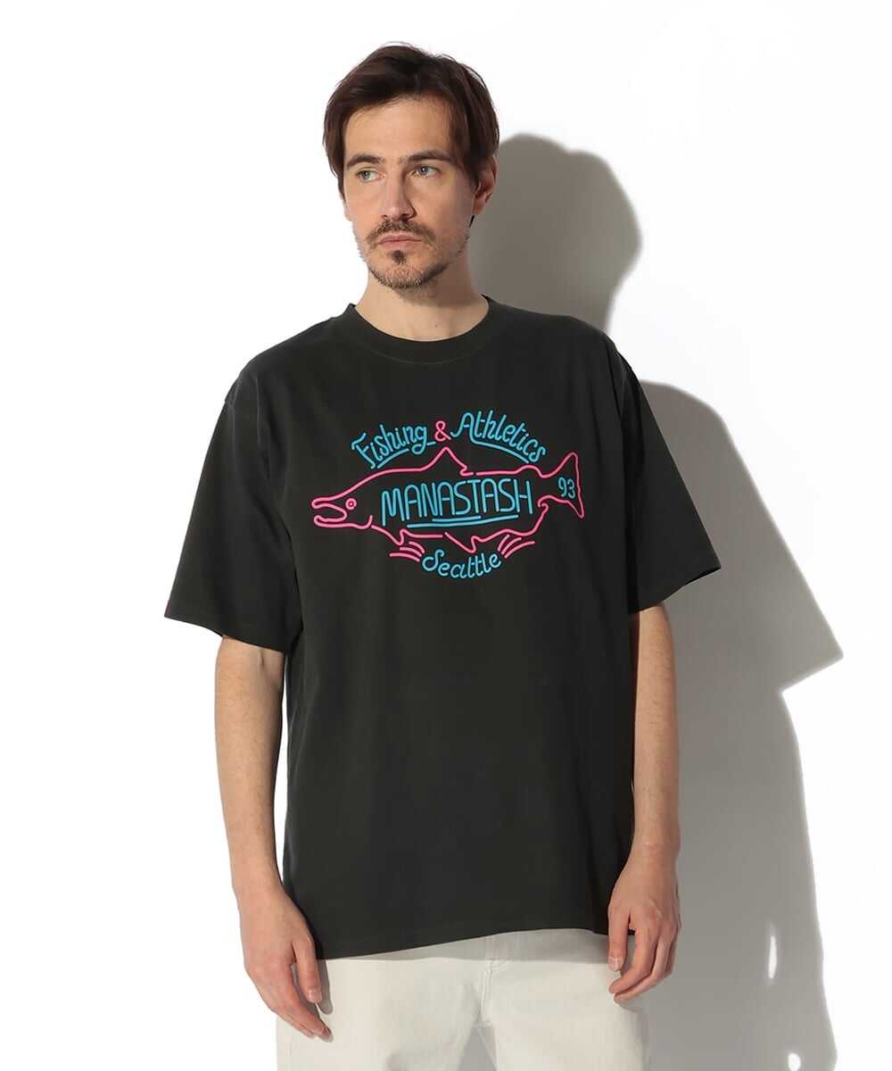 PUMICE/パミス ネオンサイン風Tシャツ 