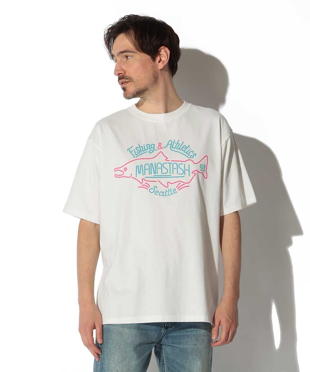 PUMICE/パミス ネオンサイン風Tシャツ 