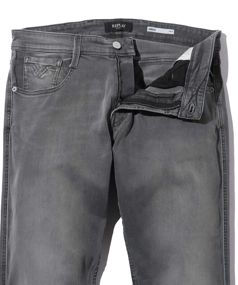 ANBASS/アンバス スリムフィット ストレッチデニムパンツ