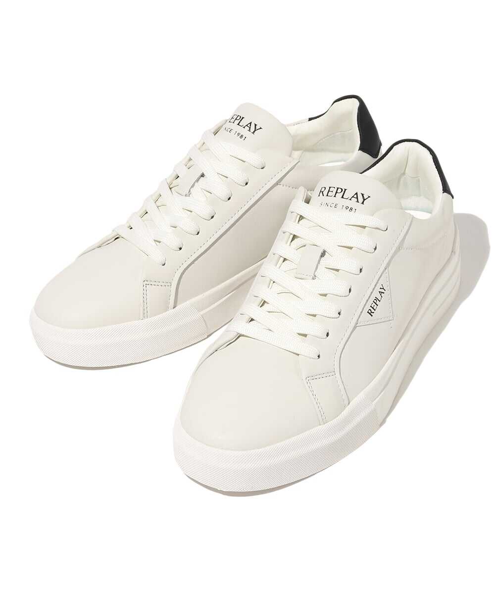 レースアップ レザースニーカー