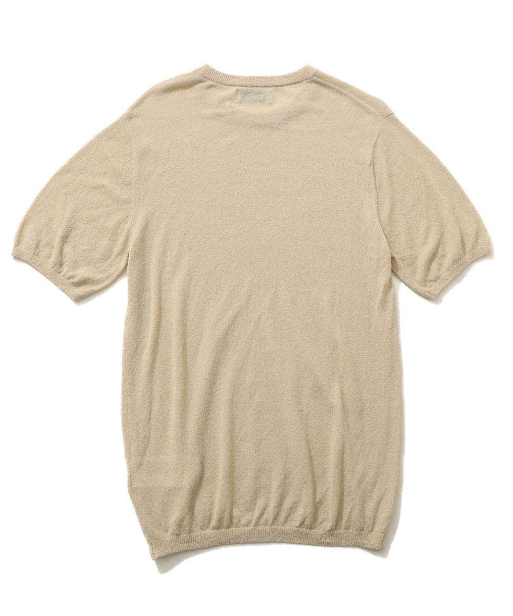 テクスチャー エフェクト 半袖ニット