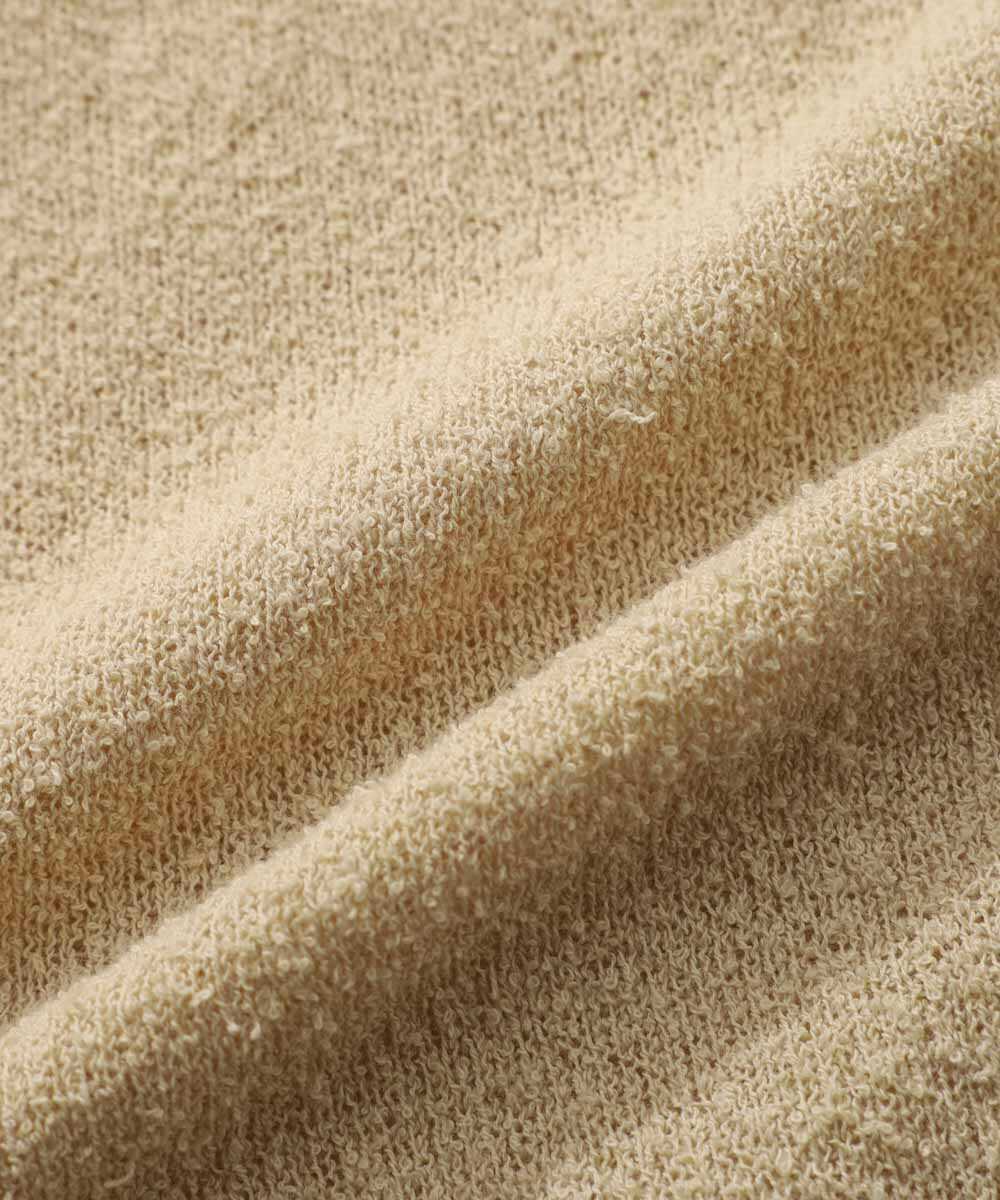 テクスチャー エフェクト 半袖ニット