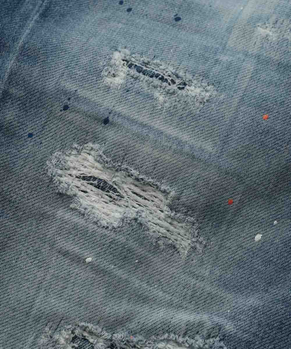 【4月カタログ】ペイントダメージデニムパンツ