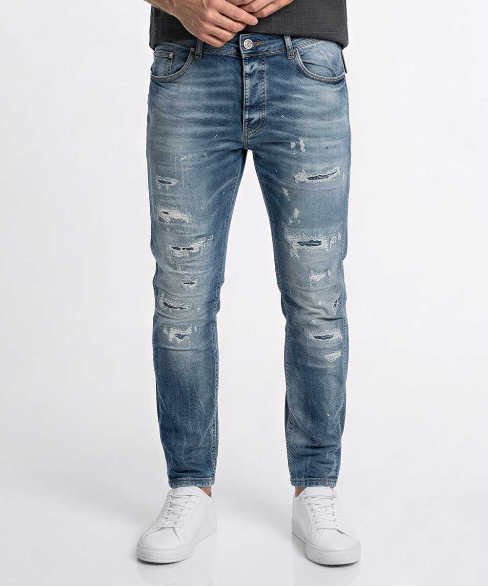 【4月カタログ】ペイントダメージデニムパンツ