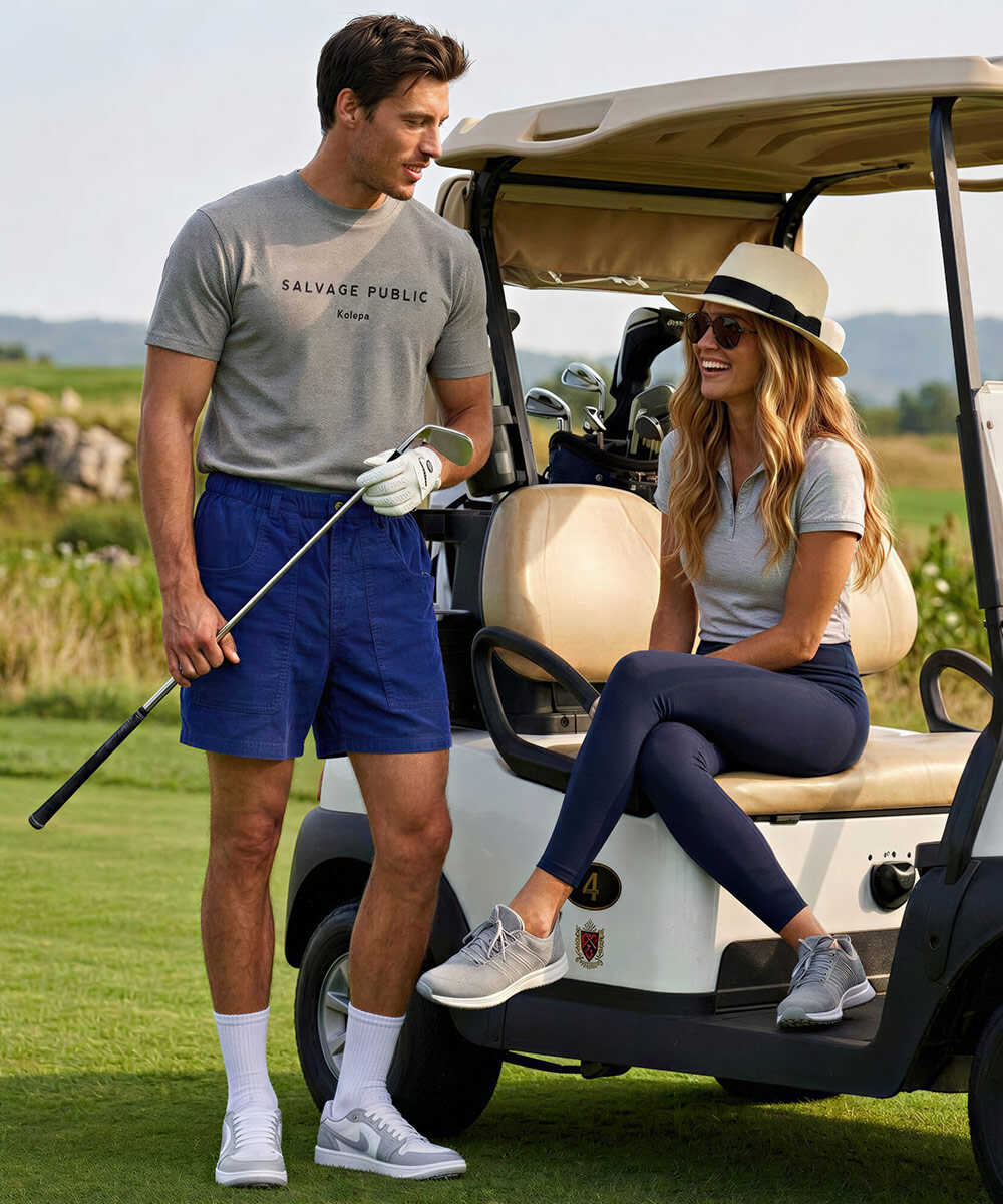 モックネック バックプリント パイルTシャツ