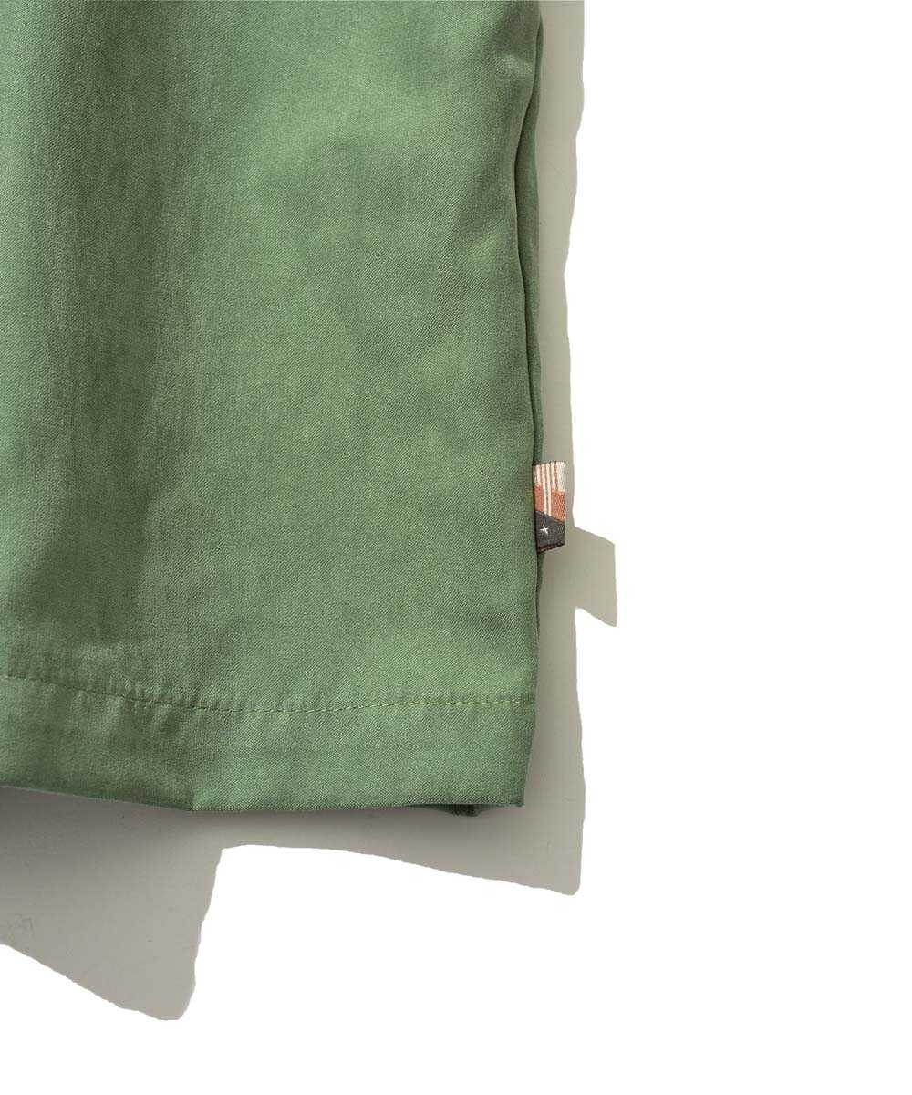 オープンカラー 半袖シャツ