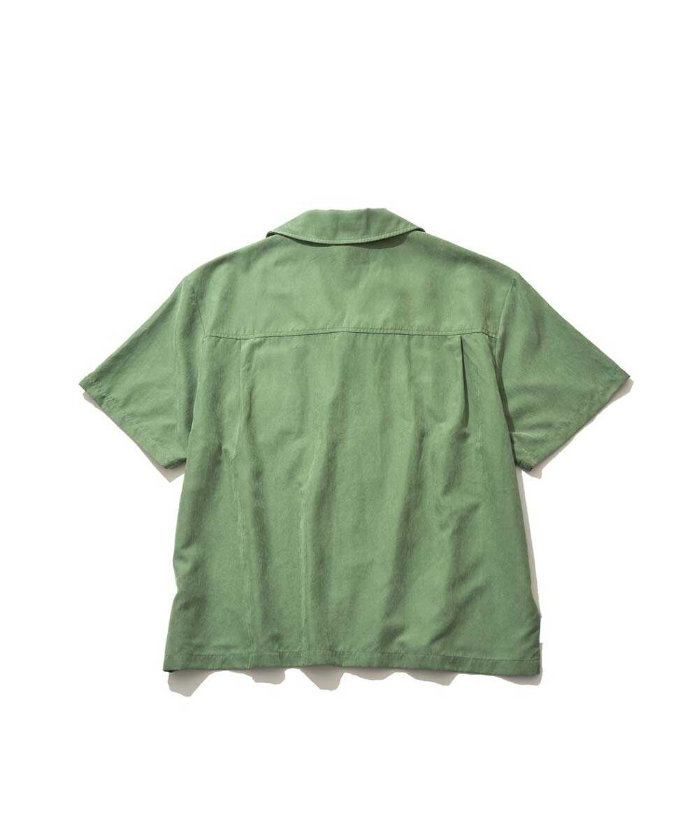 オープンカラー 半袖シャツ