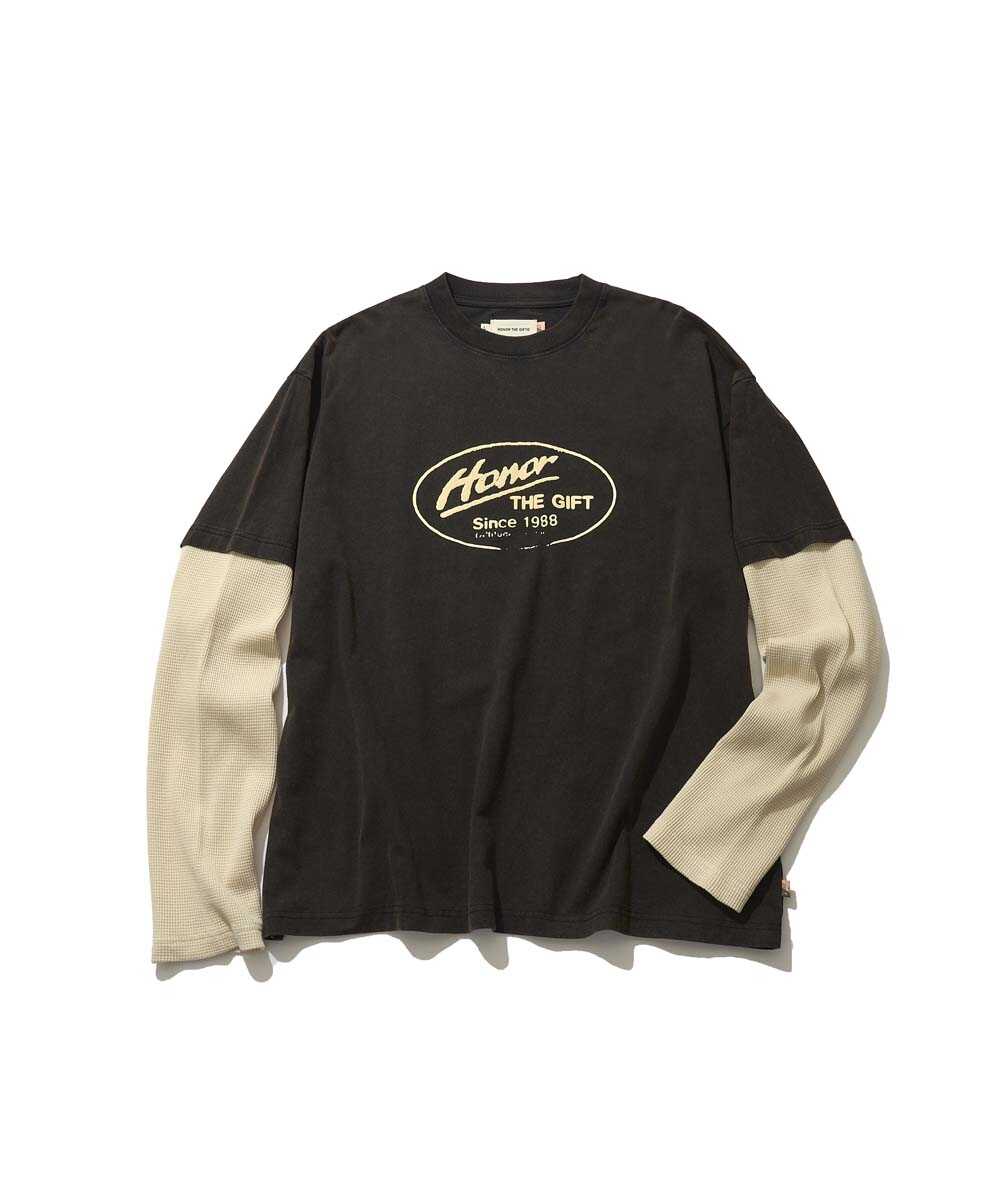 プリント レイヤード ロンT