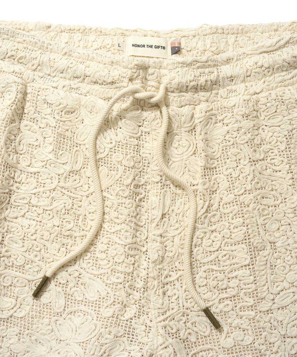 刺繍 リラックスショーツ