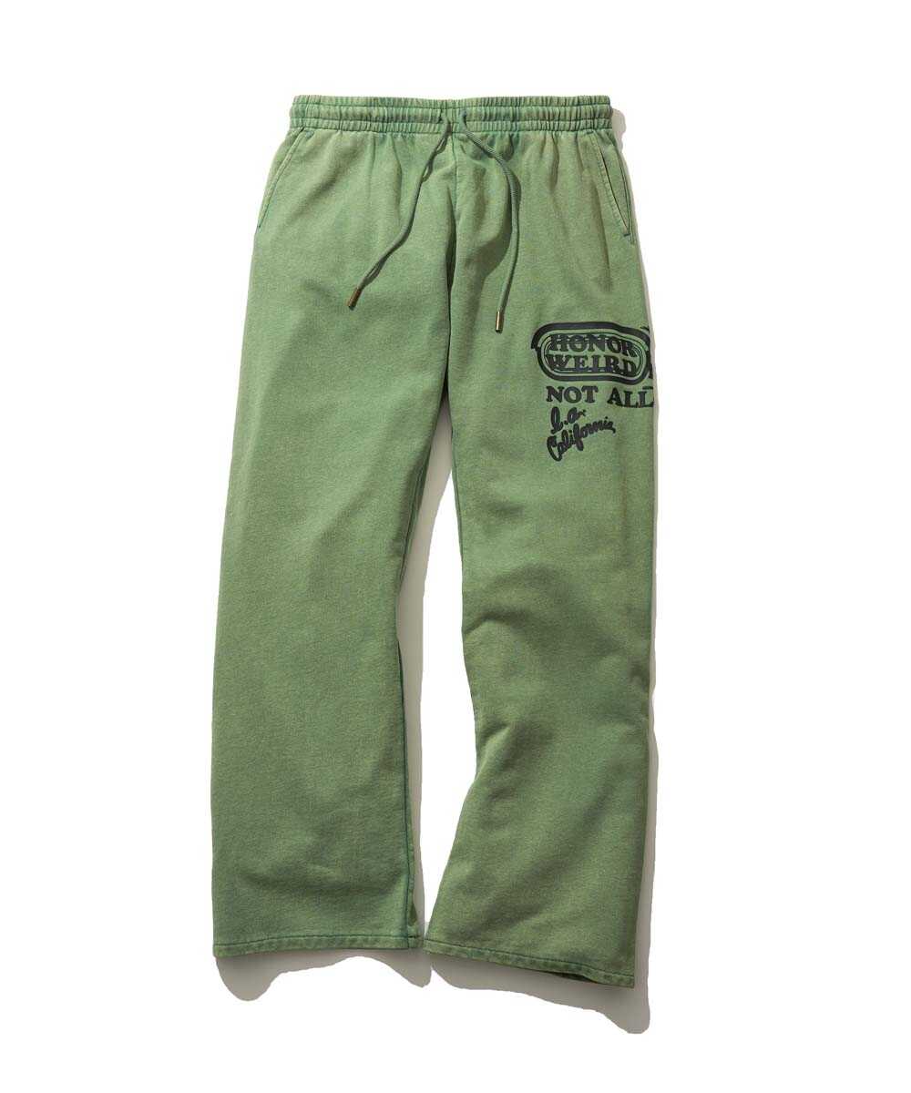 プリント ストレート スウェットパンツ