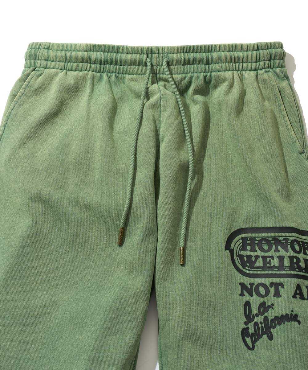 プリント ストレート スウェットパンツ