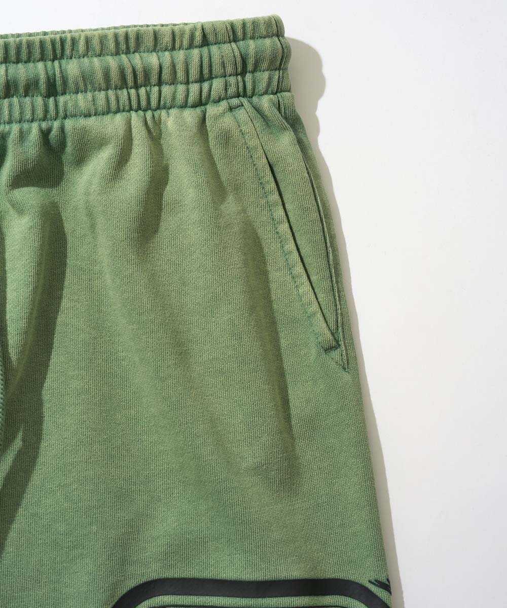 プリント ストレート スウェットパンツ