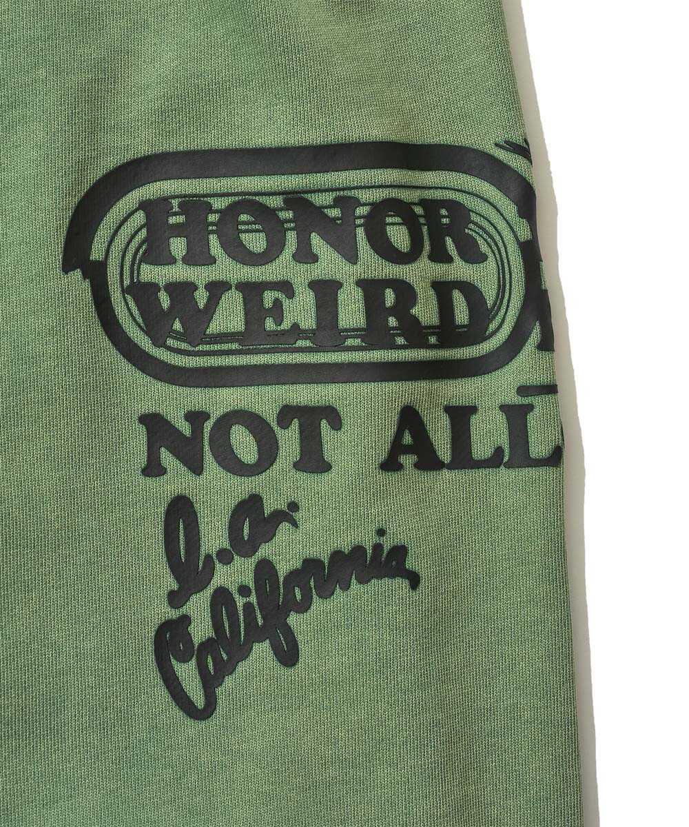 プリント ストレート スウェットパンツ