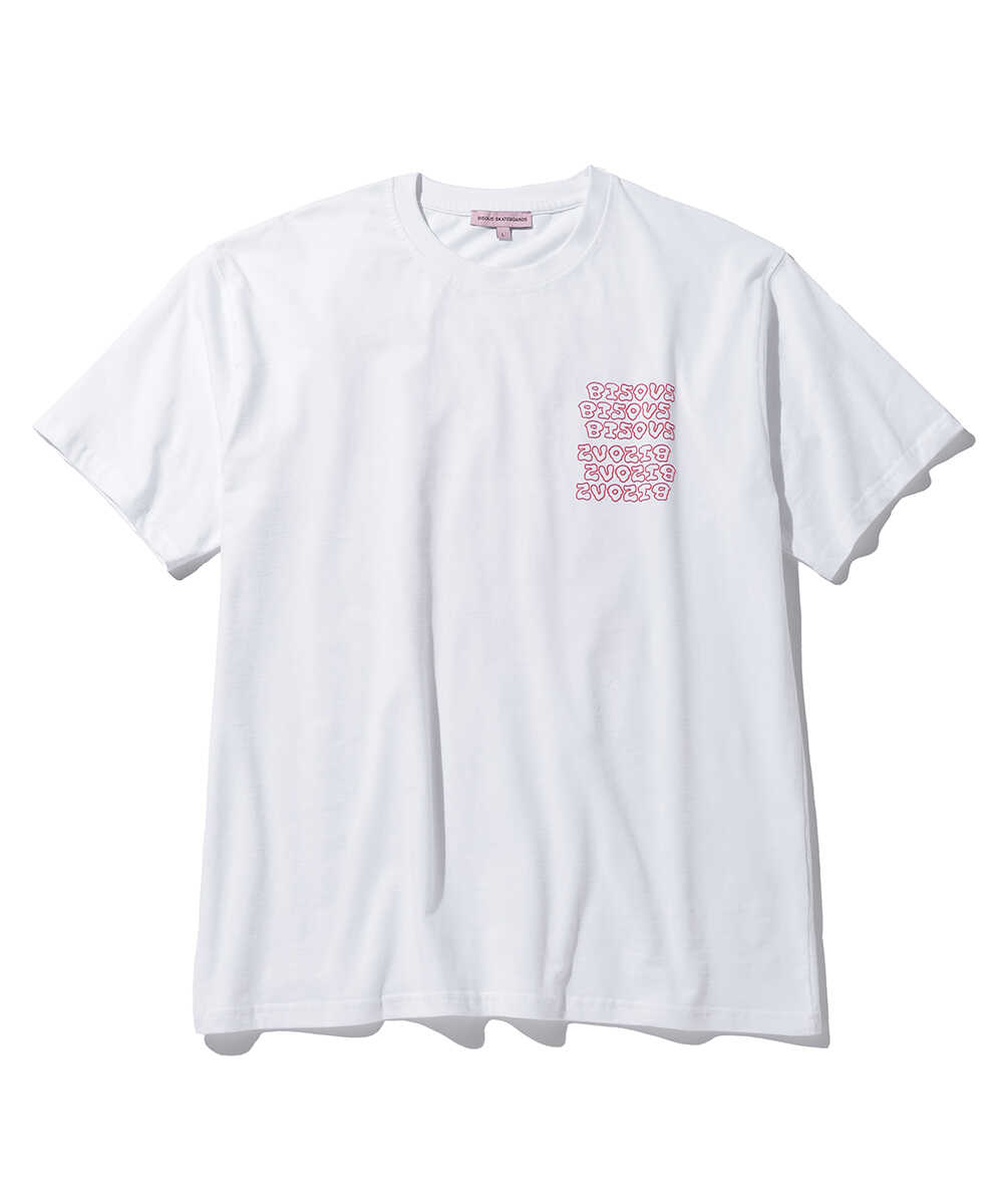 バックロゴプリントTシャツ
