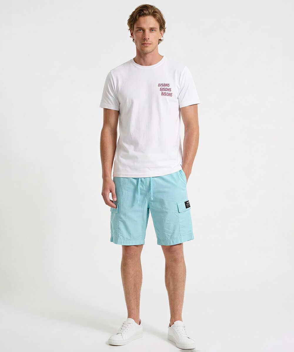 バックロゴプリントTシャツ