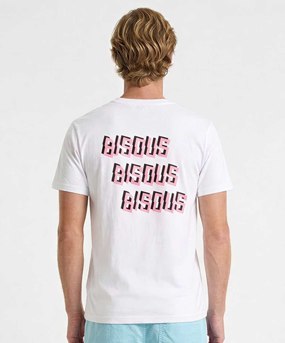 バックロゴプリントTシャツ