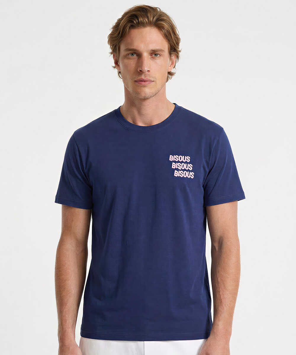 バックロゴプリントTシャツ