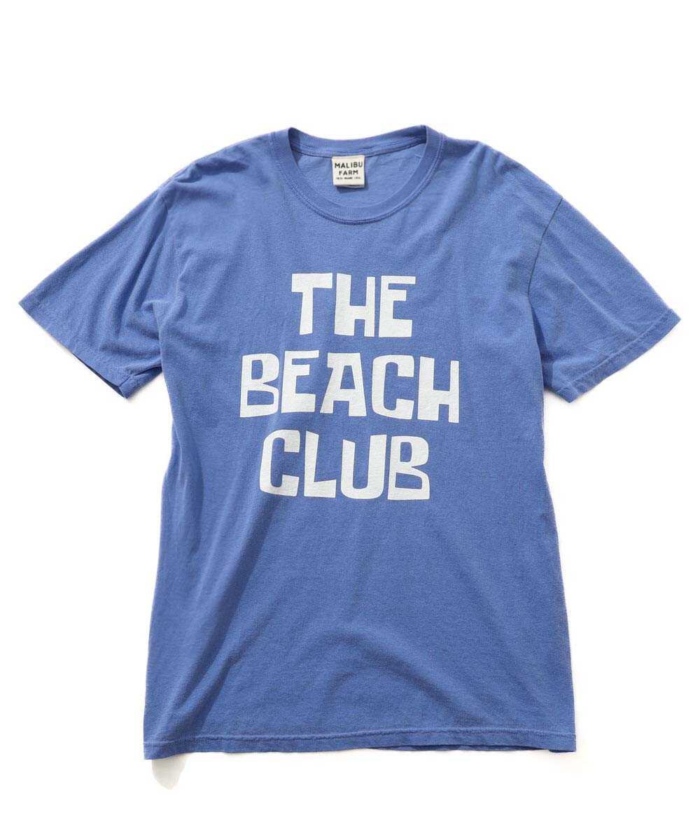 別注限定 THE BEACH CLUB ピグメントダイプリントTシャツ