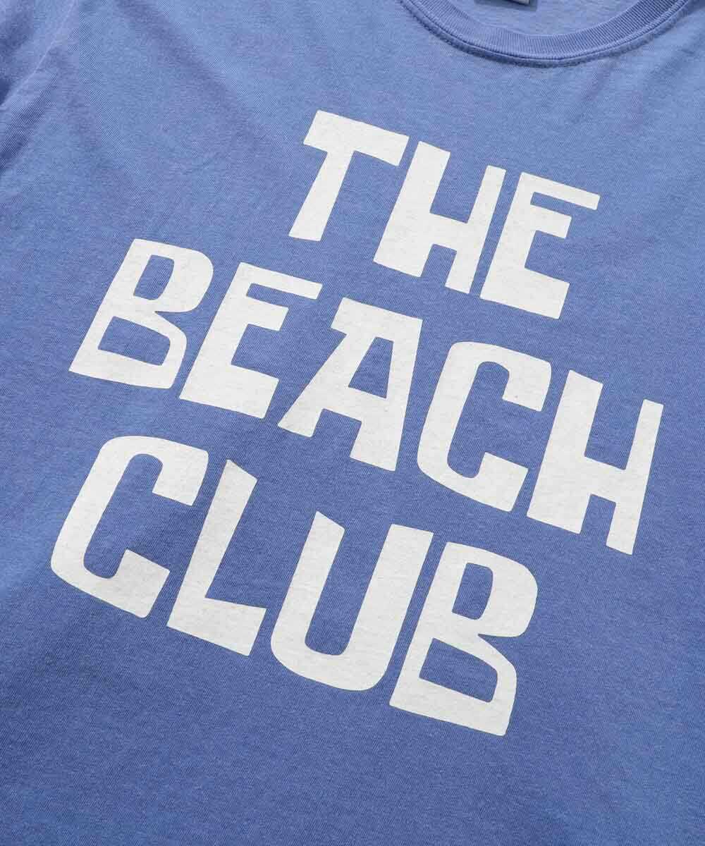 別注限定 THE BEACH CLUB ピグメントダイプリントTシャツ